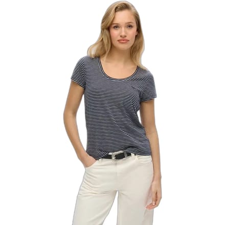 Superdry SCOOP NECK TEE Dames T-shirt