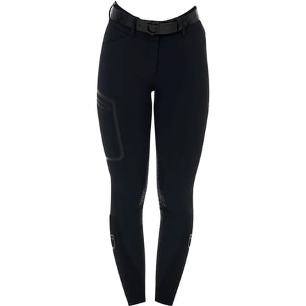 Dames wedstrijdbroek met middengrip Equestro Ridertechnology