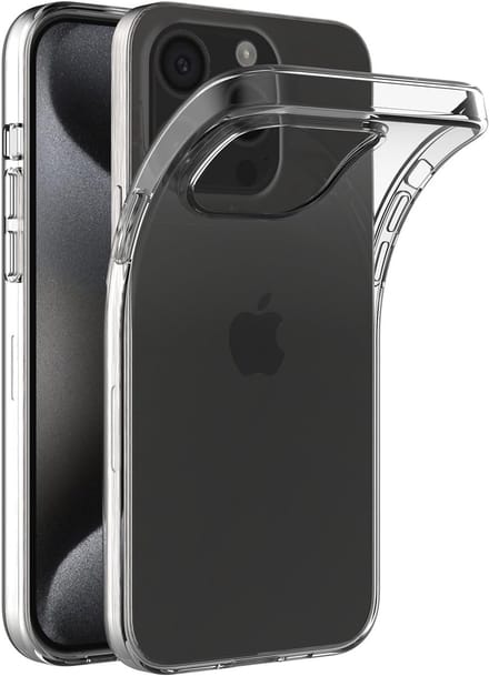 Flexibele achterkant Silicone hoesje Transparant Geschikt voor: Apple iPhone 16 Pro Max