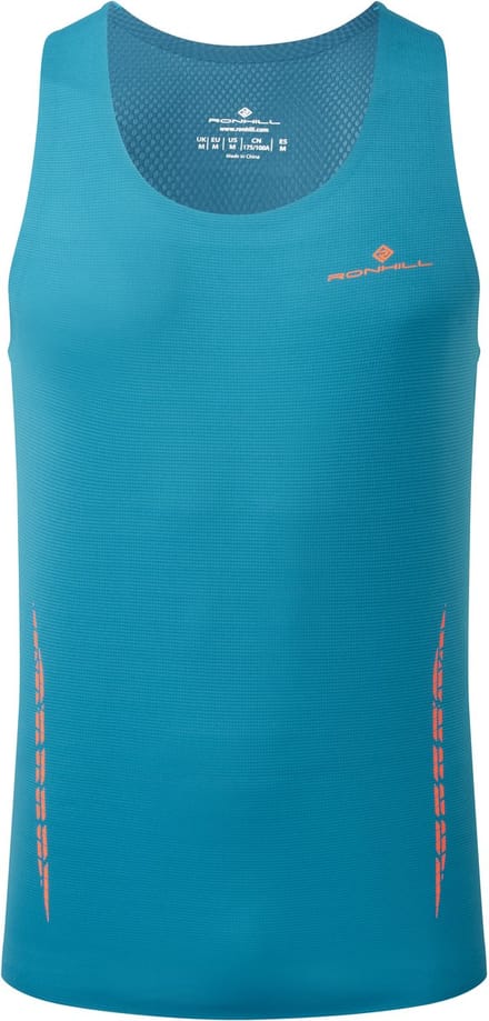 Ronhill | Heren Hardloop Tanktop | Tech Race Vest | Petrol/Legion Blue | Maat S