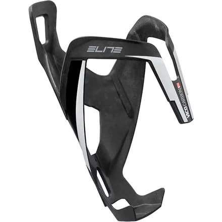 Elite Vico Bidonhouder Carbon, Mat White Graphic