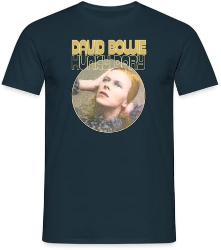 David Bowie Hunky Dory Album Cover T-Shirt Heren