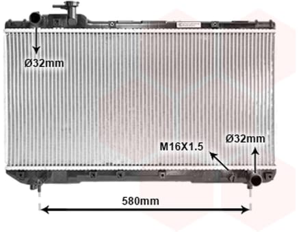 Van Wezel - RADIATOR VOOR TOYOTA RAV 4 XA10 1994-2000 164007A110