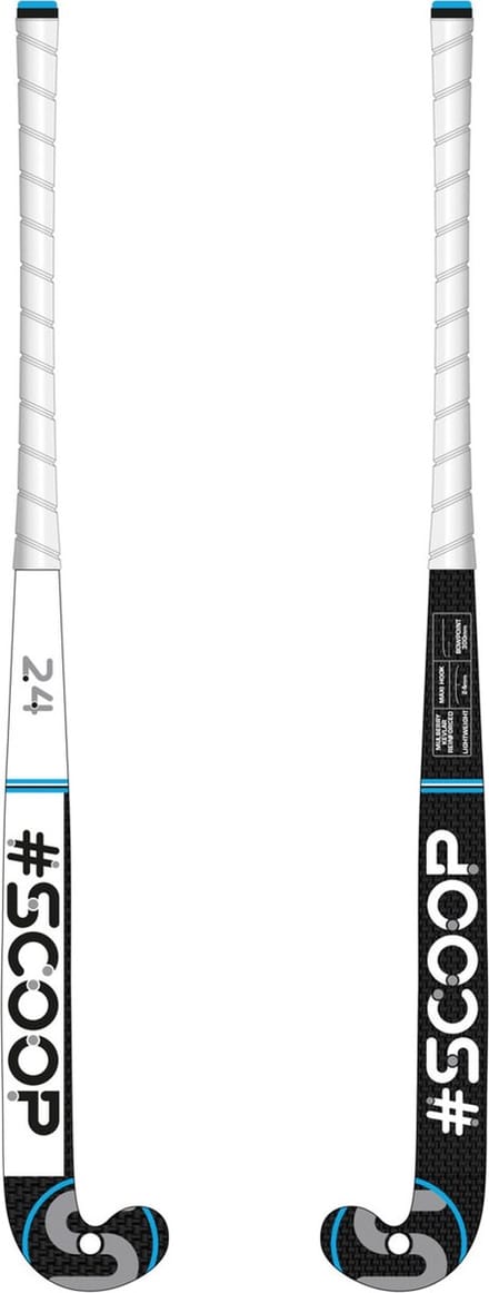 Scoop WDN Zaalhockeystick Junior Design 2 - Mid Bow - Indoor - Blue - 35 Inch