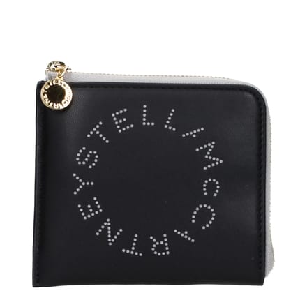 Stella McCartney Zwarte Leren Portemonnee