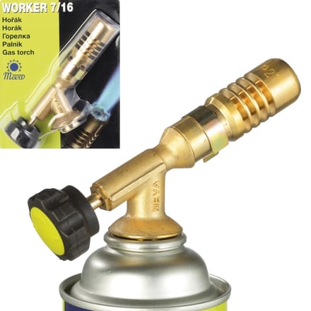 Meva Gas burner for PB cartridges with valve 7/16'' WORKER 1.8kW