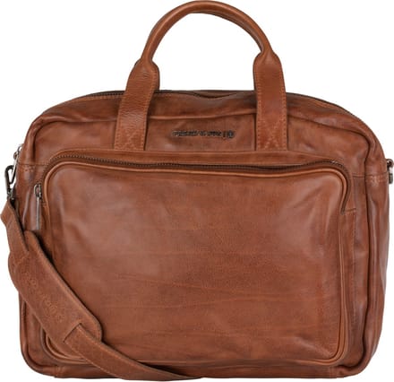 Presly & Sun Heren - Leren tas - Cognac