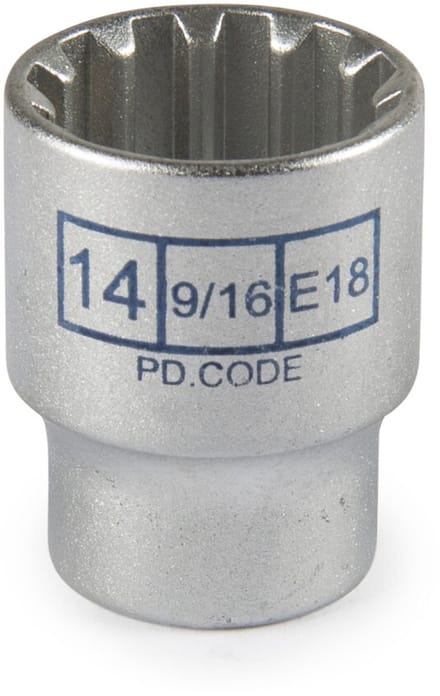 1/4'' 12-kants MIT dop