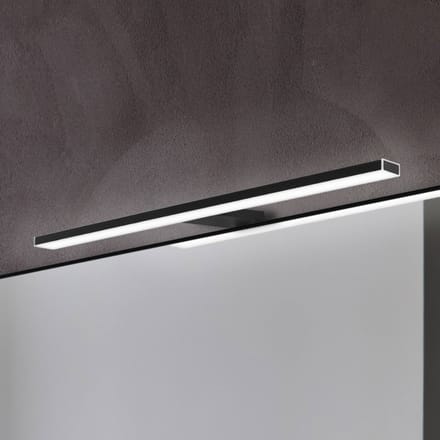 Ebir Esther 2 LED spiegellamp, mat zwart, 50 cm