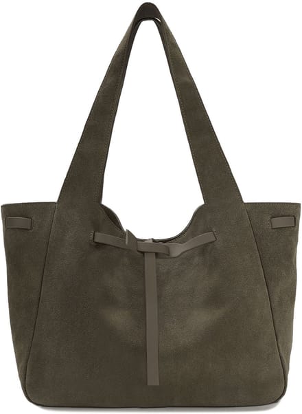 LES VISIONNAIRES Garbriella Shopper Tas Leer 40 cm - 12 L - moss green