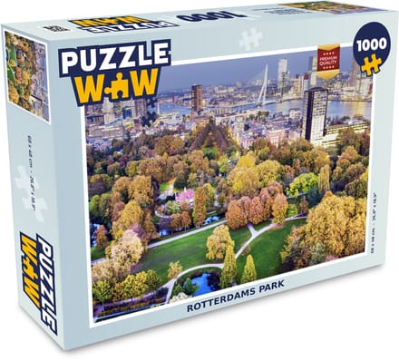 Puzzel Rotterdam - Park - Architectuur - Legpuzzel - Puzzel 1000 stukjes volwassenen