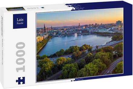 Puzzel Binnenalster Hamburg Duitsland 1000 Stukjes