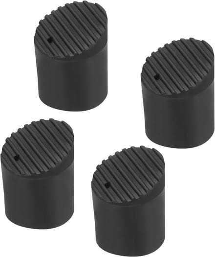 Trapladder Voetmat - Ladder Dop - Vloer Beschermen - Antislip Rubber - Set van 4 - Grijs