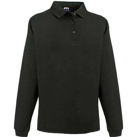 Russell Europe Mens Heavy Duty Collar Sweatshirt (Zwart)