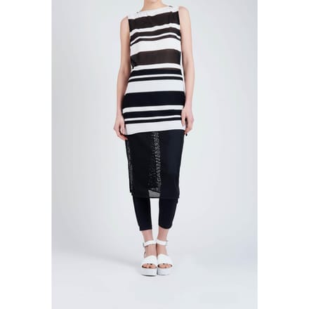 Anne Fontaine Jameta Black/white Maat: 36 | Mini Jurken Outlet | Dames | Wit