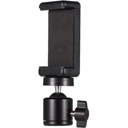 Verstelbare telefoonhouder Smartphoneclip + flexibele kogelkopadapterbevestiging With Ballhead Adapter black