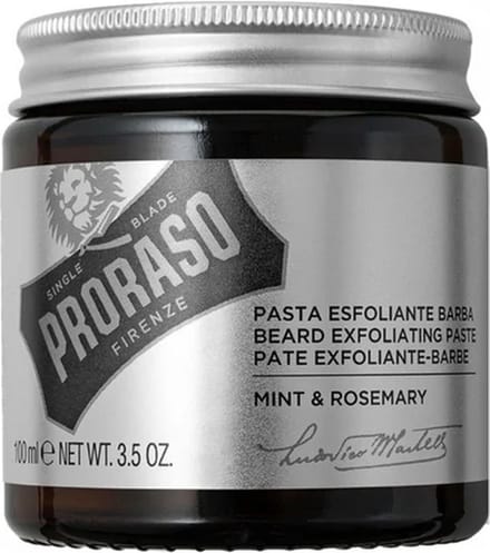 Proraso / Beard Exfoliating Paste / Beard Scrub / Face Scrub / Mint & Rosemary