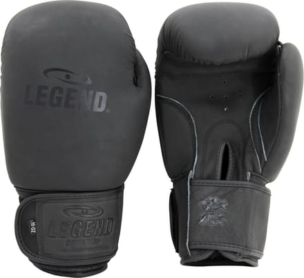 LegendPadding Bokshandschoenen Heren/Dames Mat Zwart Leer 8 oz