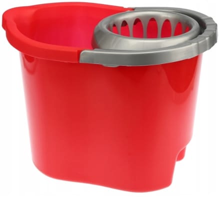 Ravi - Emmer met wringer - 13 L - Kunststof - Rood