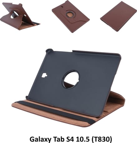 Samsung Galaxy Tab S4 10.5 Draaibare tablethoes D Bruin voor bescherming van tablet (T830)