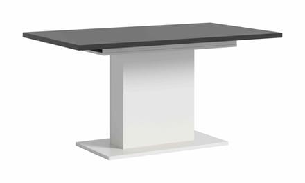Motion eettafel kolom uitschuifbaar grijs NB wit NB - 90x150x76cm