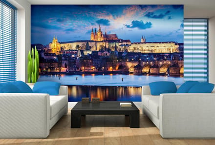 Prague City River Photo Wallcovering