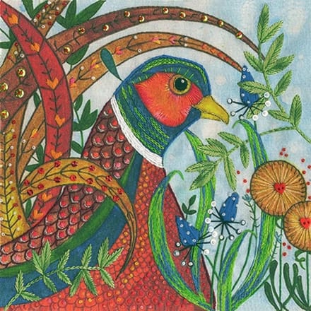 Bothy Threads Linda Hoskin Pheasant Vrij borduren pakket