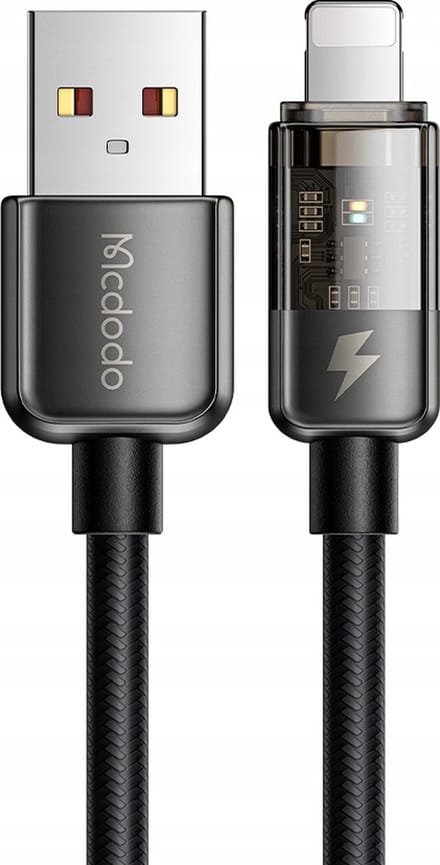 Data- en Oplaadkabel USB-A - Lightning McDodo CA-3140 Auto Power Off, 18W, 1.2m, Zwart