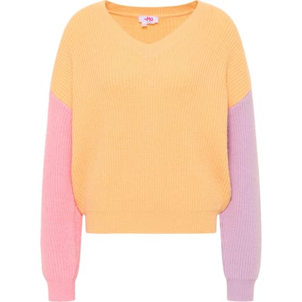 Mymo Gebreide trui Nolie Dames Pastel oranje