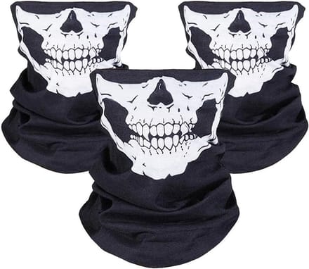 Ademend Doodshoofd Buff Multifunctioneel Nekwarmer voor Motorfiets Wandelen Skiën