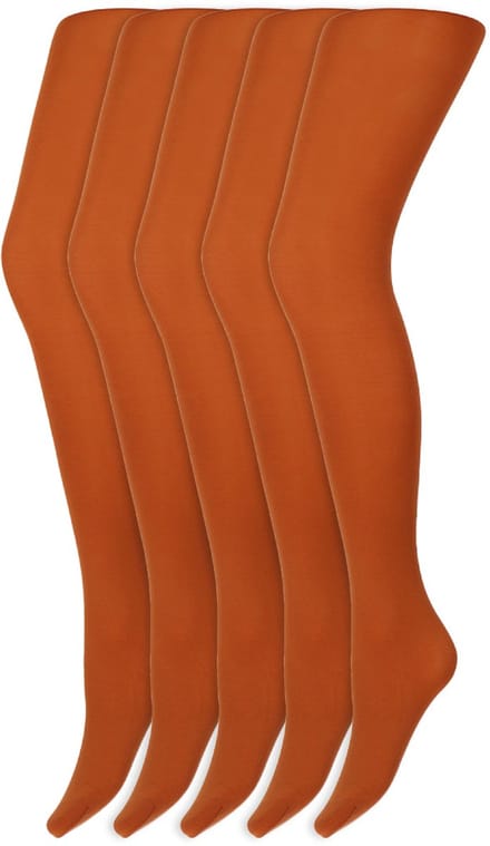 Gekleurde panty’s | Micro | 60 Denier | Merk: Marianne | Maat: S t/m XXL | Kleur: Cognac | 5 Paar