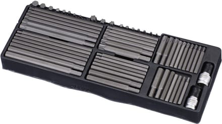 5/16'' & 10mm Inbus-Torxbitset, 63-delig