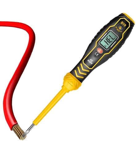 Spannings tester - Testpen Voltmeter - Elektrische diagnose - Contactloos meten - 11-450V - Geel