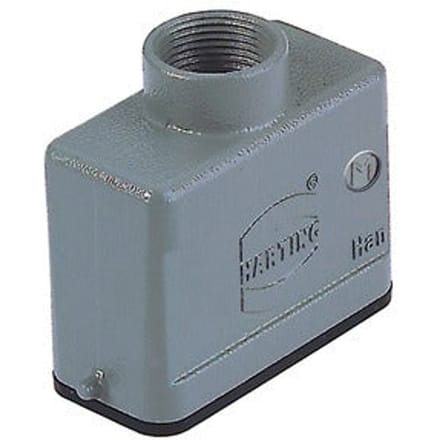 Han 10A Kap Boveninvoer Aluminium M20 Connector Behuizing - 19200101440