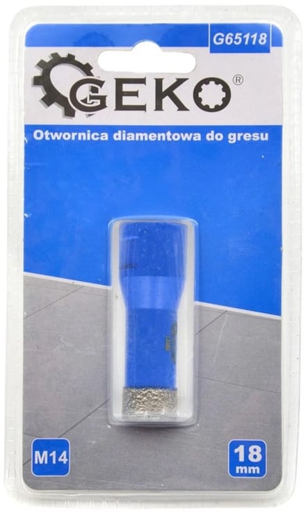 GEKO Diamantboor - Droog boren - M14 aansluiting - 18 mm diameter