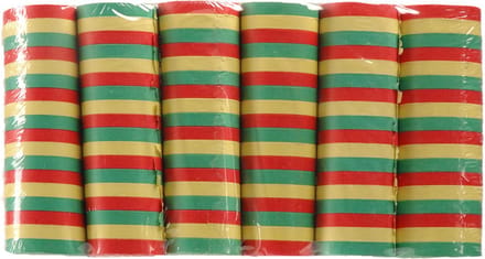 Boland Party serpentines - 18x rollen - gekleurde stroken mix - papier - feestartikelen - brandvertragend - carnaval