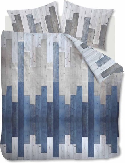 At Home See Dekbedovertrek - 260x200/220 - Blauw Grijs
