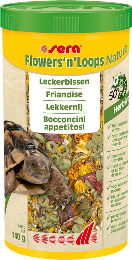 Sera Tortoise Flower And Loops Snack 1000ML