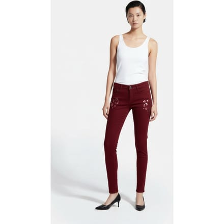 River Woods Cotton Fitted Pants In Red Größe: W29 | Stoffhosen Outlet | Damen | Rot