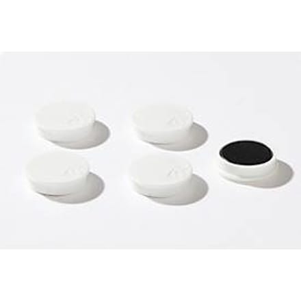 Bevestigingsmagneten, Ø 30 mm, hechtkracht ca. 700 g, 5 stuks, wit