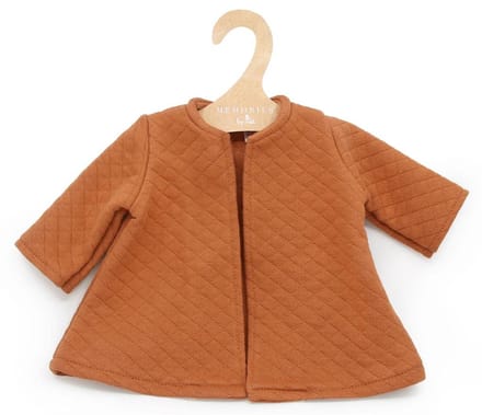 Asi poppenkleding quilt jas klassiek - poppenjas multicolor rust.