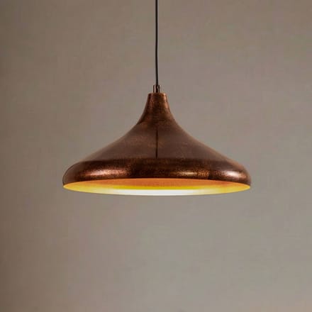 ROYALTECH Hanglamp Claus, koper/goud, Ø 35 cm, metaal