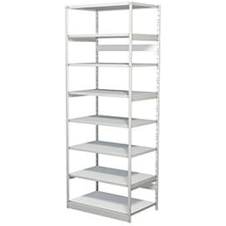 Complete stelling PROGRESS 500 T, basissectie, zonder achterwand, H 2600 x B 960 x D 600 mm