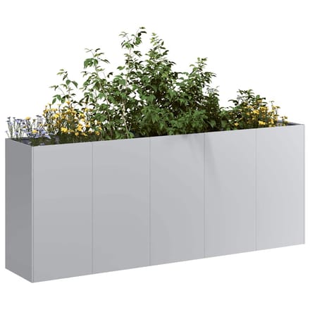 vidaXL - Plantenbak - 200x40x80 - cm - gegalvaniseerd - staal