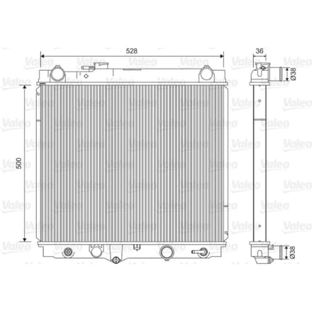 Radiator, motorkoeling VALEO 701596