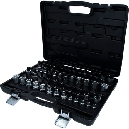 KS TOOLS 1/4"+3/8"+1/2" Torx-dopsleutelset 77-delig - 911.0077
