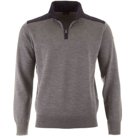 Paul & Shark Trui Wool Half Zip Typhoon 4x4 Contrasts Midden Grijs / male