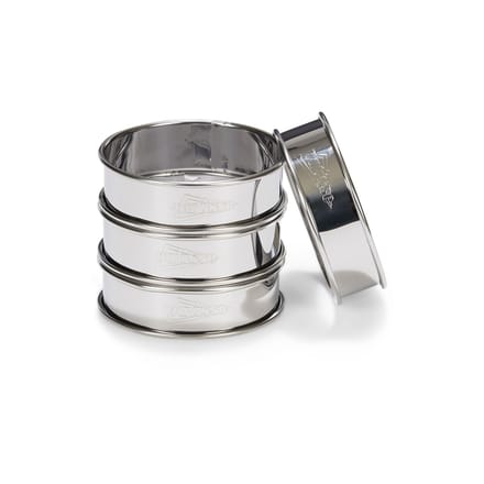 Patisse - Flanringen - RVS 4 stuks