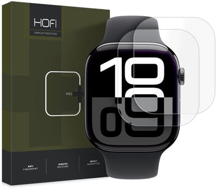 Hofi Hydroflex Pro+ Hydrogel Film 2-Pack Apple Watch 10 (46 Mm) Doorzichtig