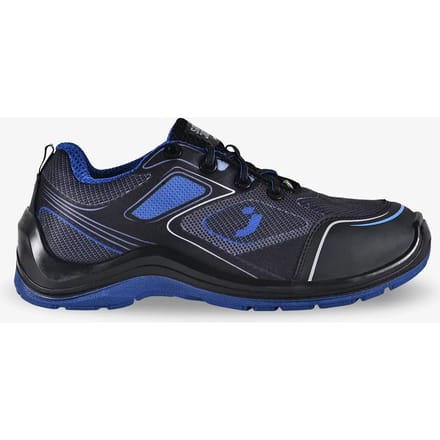 Safety Jogger Flow S1P Sneaker Slipvast SRC – ESD, Zwart/Blauw – Maat 41